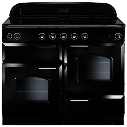 Rangemaster Classic 110 Induction Hob Range Cooker Gloss Black